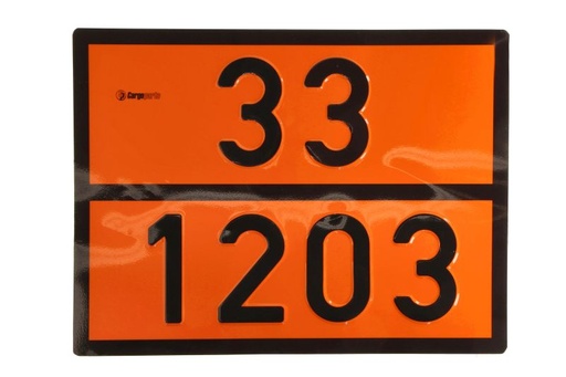 [RPR 3953] Placa ADR, Benzina, ONU 33/1203, 400x300mm