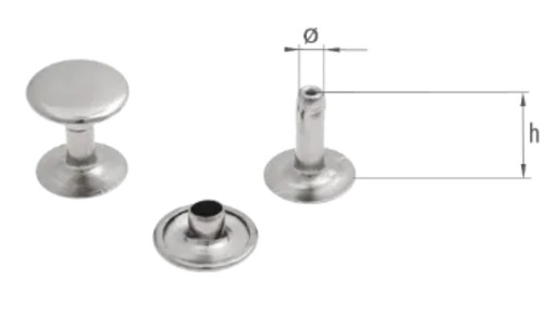 [91.10] Nit Tubular, Alama Nichelata, 10mm