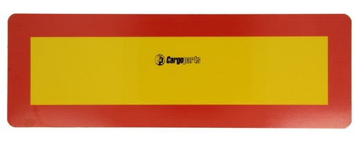 [RPR 3412] Placa Reflectorizanta Identificare Vehicul Lung, Remorca, Semiremorca, Camion 300 x 100 mm ( 30 x 10 cm ) - 2 Buc